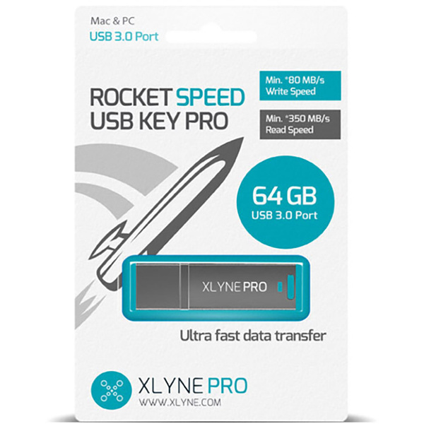Xlyne Rocket Speed Pro USB-Stick 64 GB Silber 7964001 USB 3.0