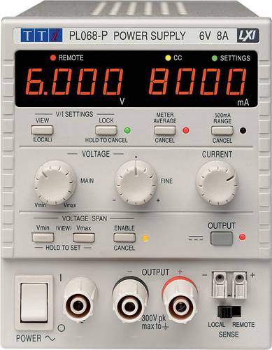 PL068 Labornetzgerät, einstellbar 0 - 6V 0 - 8A 48W Anzahl Ausgänge 1 x
