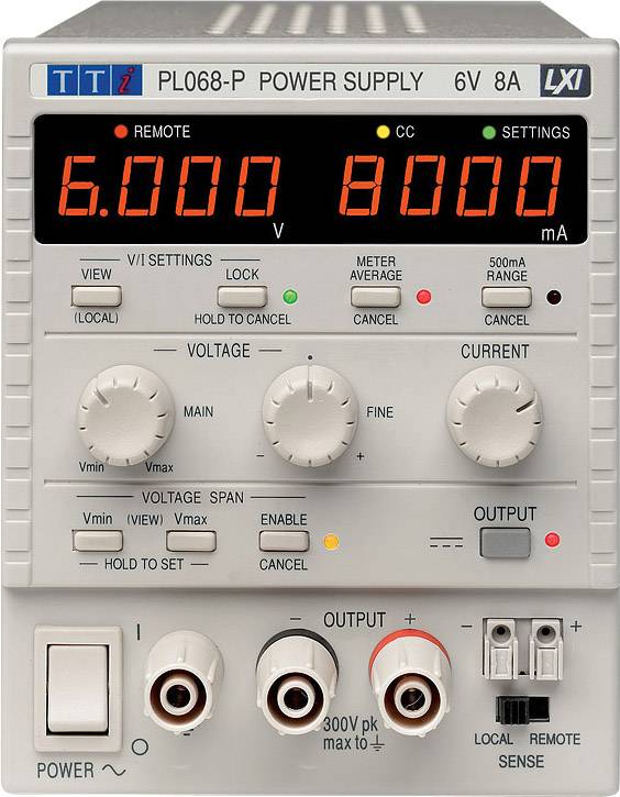 Aim TTi PL068 Labornetzgerät, einstellbar 0 - 6 V 0 - 8 A 48 W Anzahl Ausgänge 1 x