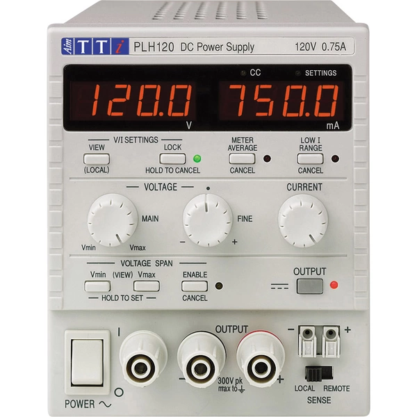 Aim TTi PLH120 Labornetzgerät, einstellbar 0 - 120V 0 - 0.75A 90W Anzahl Ausgänge 1 x Aim TTi PLH120 Labornetzgerät, einstellbar 0 - 120V 0 - 0.75A 90W Anzahl Ausgänge 1 x