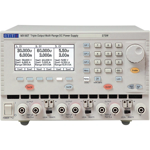 Aim TTi MX180T Labornetzgerät, einstellbar 0 - 120V 0 - 3A 18 W, 180W Anzahl Ausgänge 3 x Aim TTi MX180T Labornetzgerät, einstellbar 0 - 120V 0 - 3A 18 W, 180W Anzahl Ausgänge 3 x