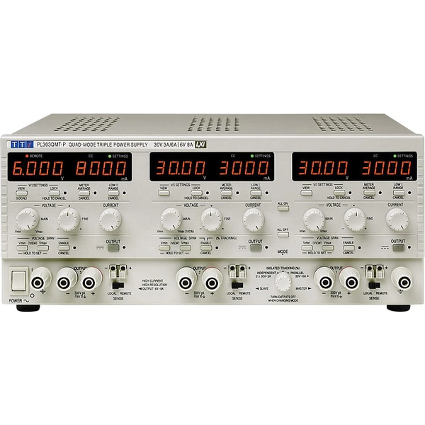 Aim TTi PL303QMT-P Labornetzgerät, einstellbar 0 - 6 V 0 - 8 A 94 W Anzahl Ausgänge 3 x Aim TTi PL303QMT-P Labornetzgerät, einstellbar 0 - 6 V 0 - 8 A 94 W Anzahl Ausgänge 3 x