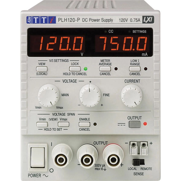 Aim TTi PLH120-P Labornetzgerät, einstellbar 0 - 120V 0 - 0.75A 90W Anzahl Ausgänge 1 x Aim TTi PLH120-P Labornetzgerät, einstellbar 0 - 120V 0 - 0.75A 90W Anzahl Ausgänge 1 x
