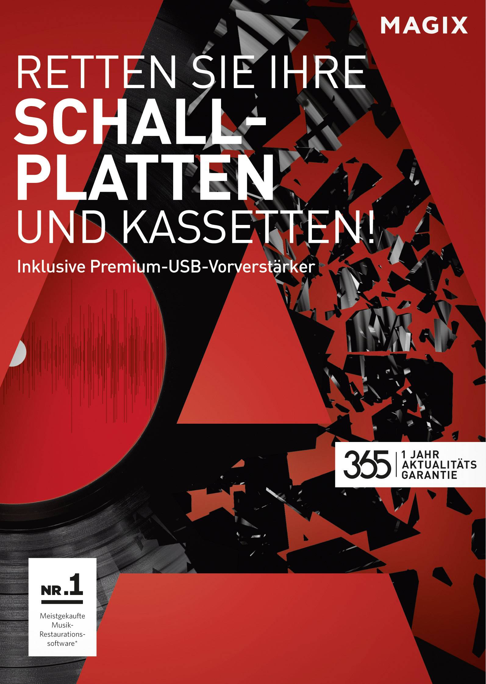 Magix Retten Sie Ihre Schallplatten und Kassetten! Vollversion, 1 Lizenz Windows Musik-Software