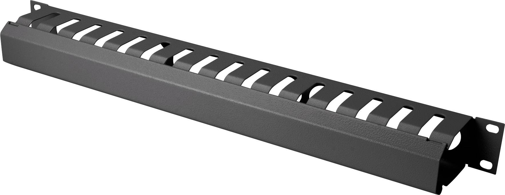 Digitus DN-97617 19 Zoll Netzwerkschrank-Kabelführung 1 HE Schwarz (RAL 9005)