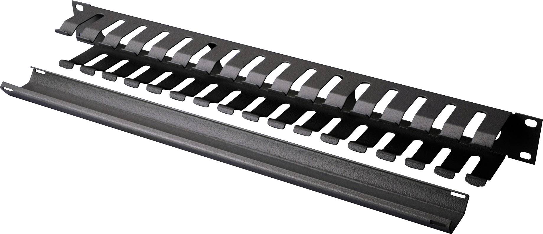 Digitus DN-97617 19 Zoll Netzwerkschrank-Kabelführung 1 HE Schwarz (RAL 9005)