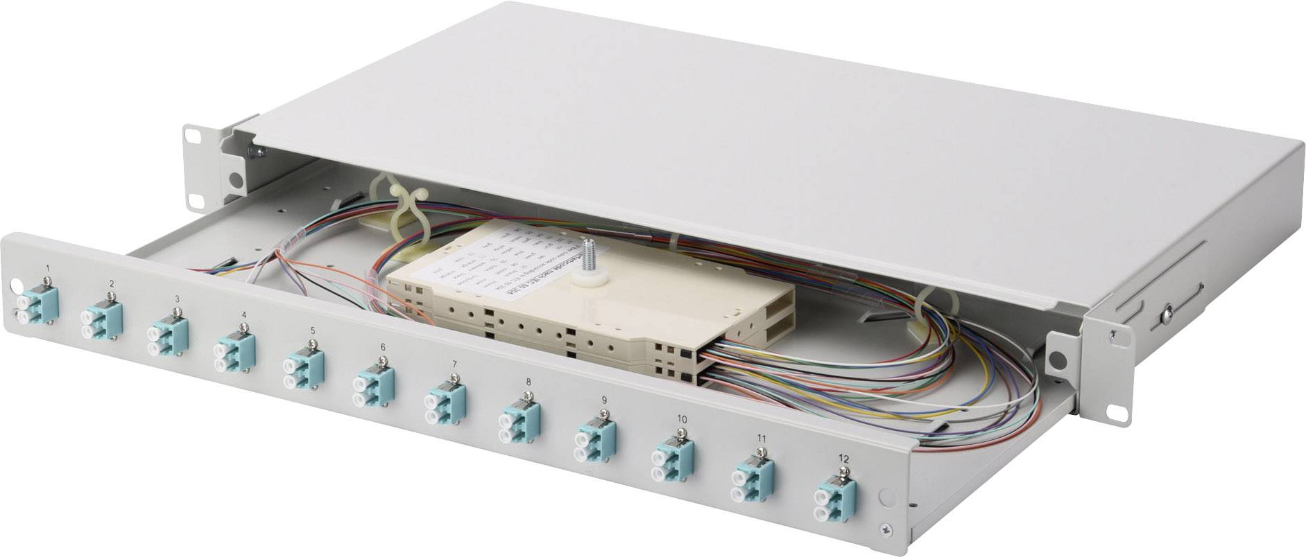 Digitus DN-96331/3 LWL-Patchpanel 12 Port LC 1 HE