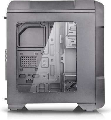 Thermaltake Versa N23 Midi-Tower PC-Gehäuse Schwarz Seitenfenster, Staubfilter, Werkzeugfreie Festplatteninstallation