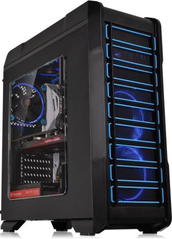 Thermaltake Versa N23 Midi-Tower PC-Gehäuse Schwarz Seitenfenster, Staubfilter, Werkzeugfreie Festplatteninstallation