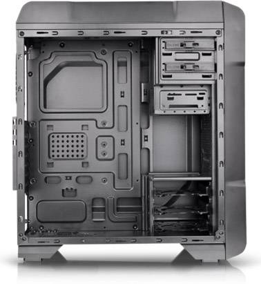 Thermaltake Versa N23 Midi-Tower PC-Gehäuse Schwarz Seitenfenster, Staubfilter, Werkzeugfreie Festplatteninstallation