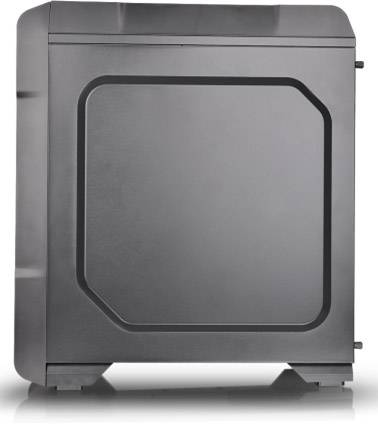 Thermaltake Versa N23 Midi-Tower PC-Gehäuse Schwarz Seitenfenster, Staubfilter, Werkzeugfreie Festplatteninstallation