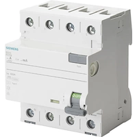 Siemens 5SV33446KL FI-Schutzschalter A 4polig 40A 0.03A 400V Siemens 5SV33446KL FI-Schutzschalter A 4polig 40A 0.03A 400V