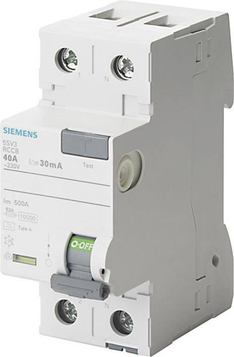 Siemens 5SV34126 5SV3412-6 FI-Schutzschalter A 2polig 25A 0.1A 230V