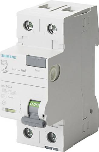 Siemens 5SV34176KL 5SV3417-6KL FI-Schutzschalter A 2polig 80 A 0.1 A 230 V