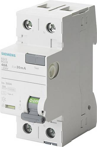 Siemens 5SV36126 5SV3612-6 FI-Schutzschalter A 2polig 25 A 0.3 A 230 V