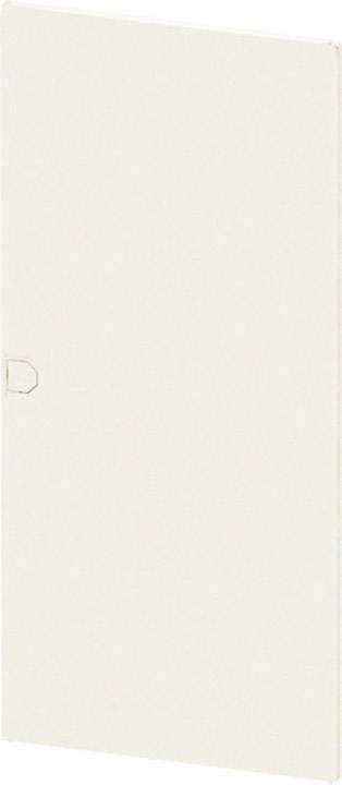 Weiße, rechteckige Tür ohne sichtbare Griffe oder Verzierungen.