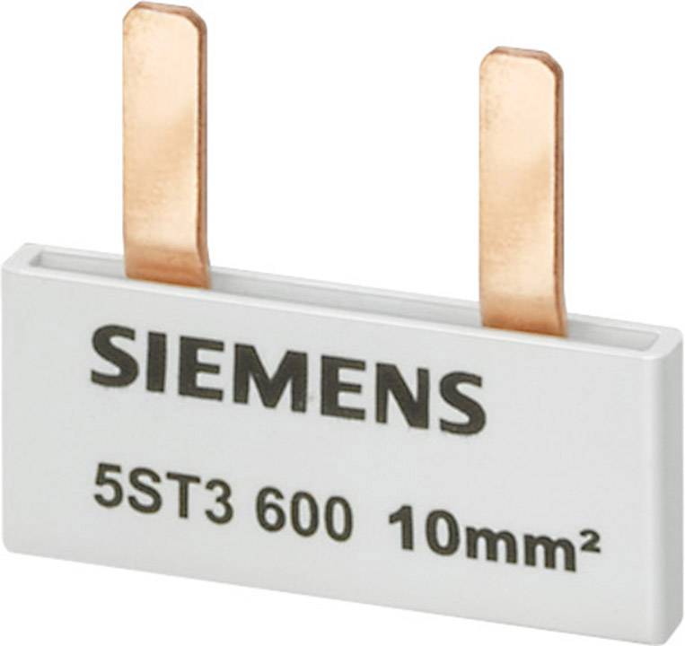 Sicherungseinsatz für elektrische Anwendungen mit der Aufschrift 'SIEMENS 5ST3 600 10mm²'. Zwei Kupferanschlüsse sind sichtbar.