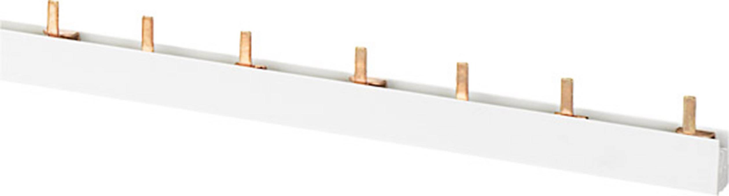 Ein Sammelschienensystem aus Kupfer mit einer Abdeckung, das für elektrische Verteilungen verwendet wird.