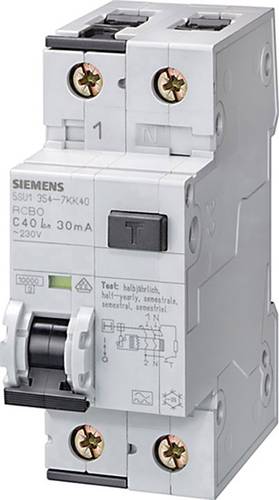 Siemens 5SU16546KK06 FI-Schutzschalter/Leitungsschutzschalter 2polig 6 A 0.3 A 230 V