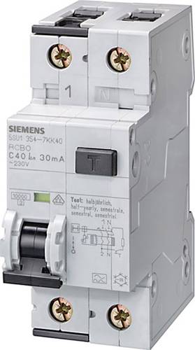 Siemens 5SU1354-7KK10 FI-Schutzschalter/Leitungsschutzschalter 2polig 10A 0.03A 230V