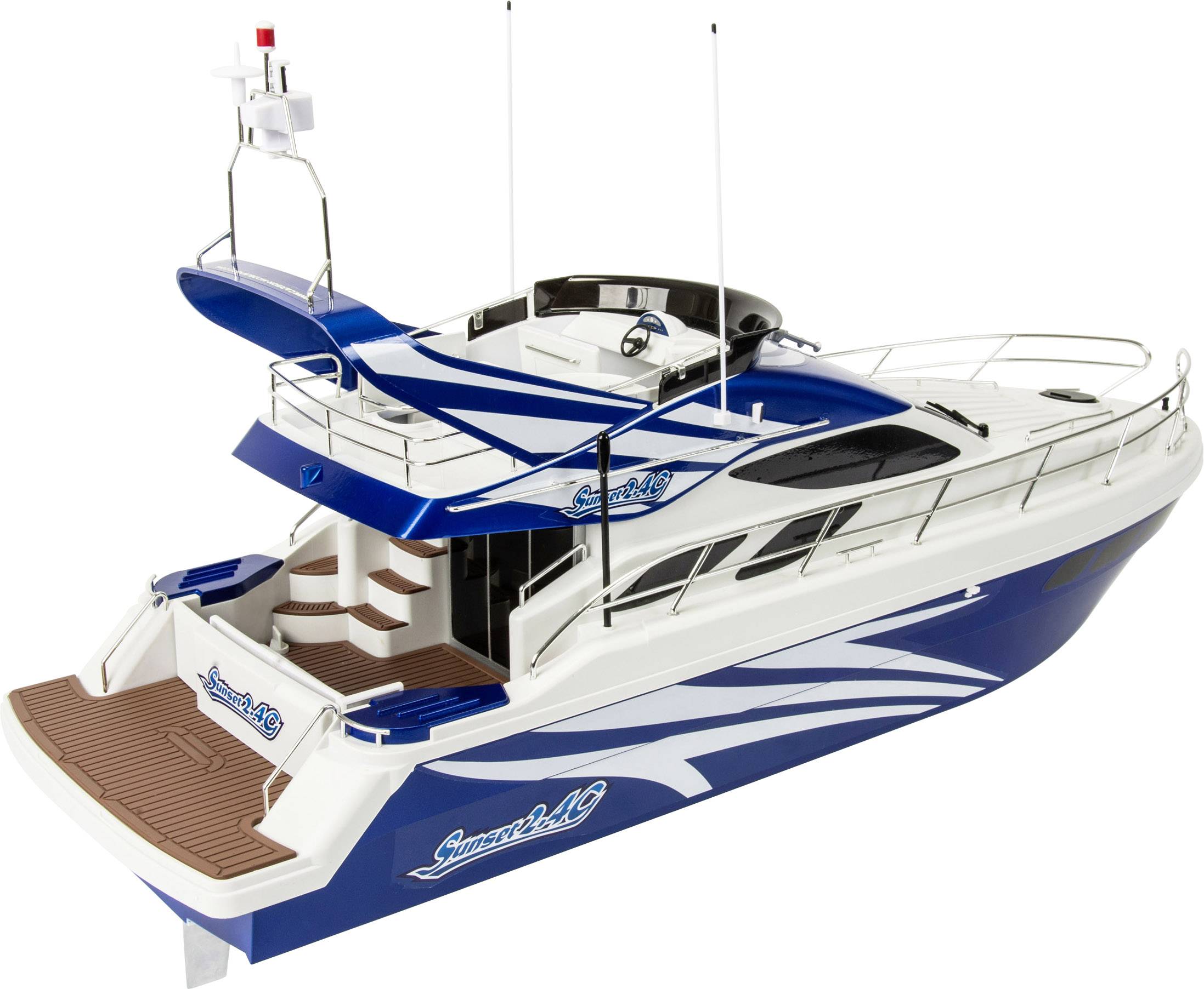 Carson Modellsport Motoryacht Sunset RC Motorboot 100% RtR 670 mm