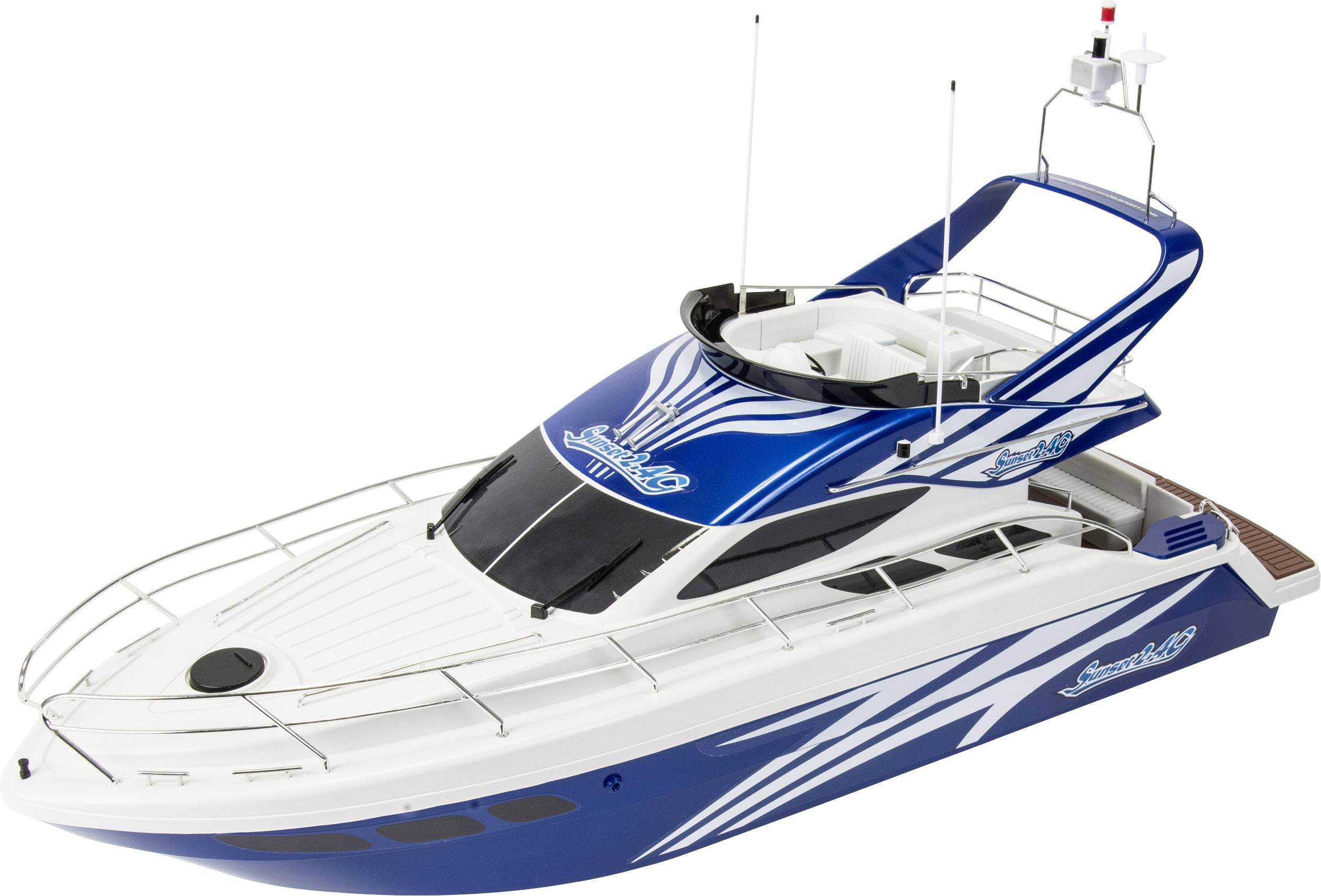 Carson Modellsport Motoryacht Sunset RC Motorboot 100% RtR 670 mm