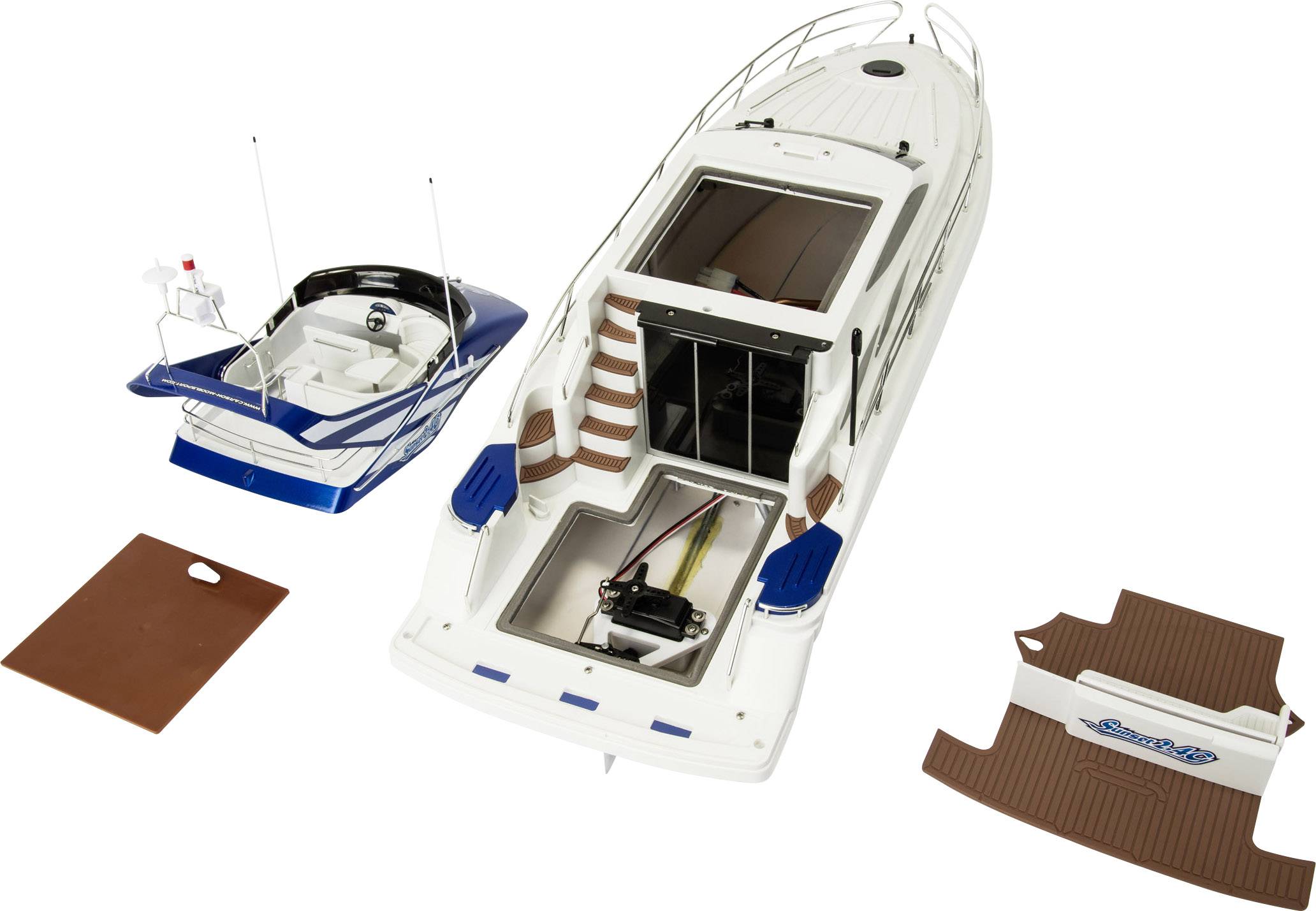 Carson Modellsport Motoryacht Sunset RC Motorboot 100% RtR 670 mm