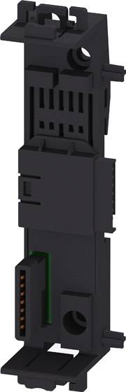 Schwarzer Steckverbinder mit rechteckigem Gehäuse und sichtbaren Kupferpins. Geeignet für industrielle oder elektronische Anwendungen.