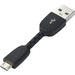 Renkforce USB-Kabel USB 2.0 USB-A Stecker, USB-Micro-B Stecker 0.05 m Schwarz RF-4260171
