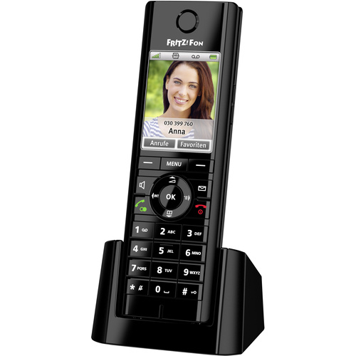 AVM FRITZ!Fon C5 Cordless VoIP Hands-free, Baby monitor, Headset connection Colour Black