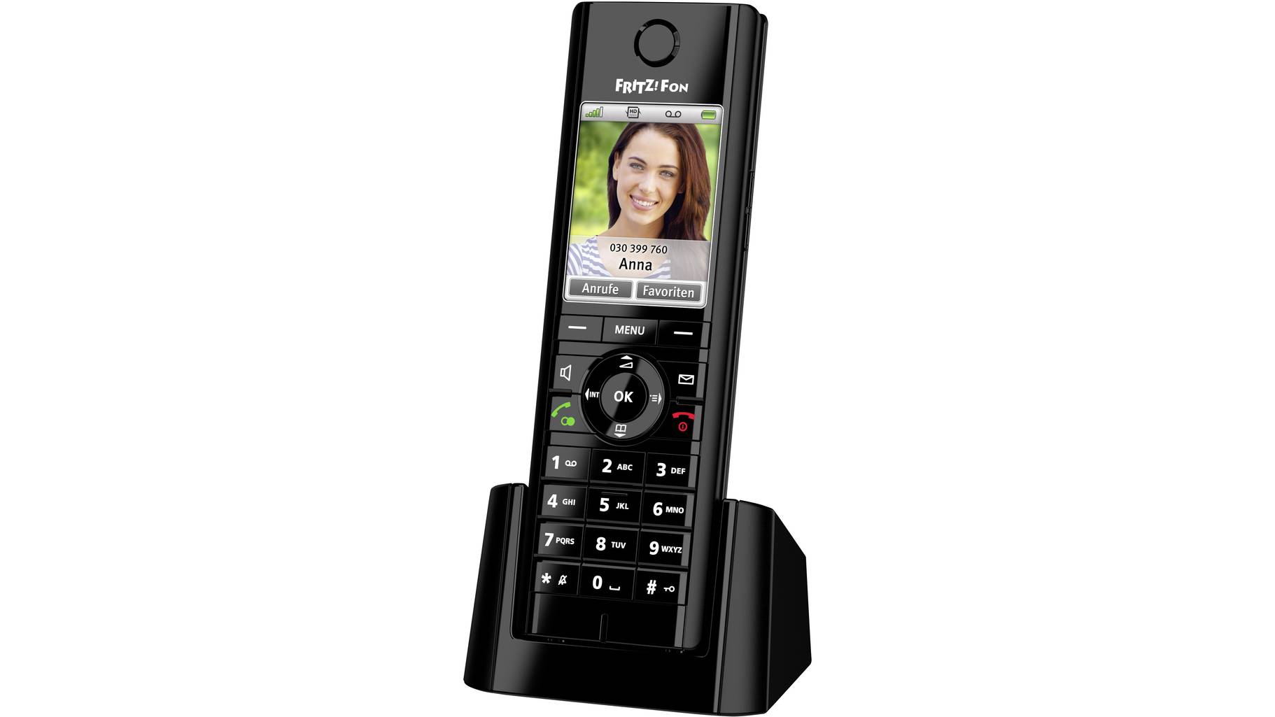 AVM FRITZ!Fon C5 Schnurloses Telefon VoIP Freisprechen, Babyphone ...