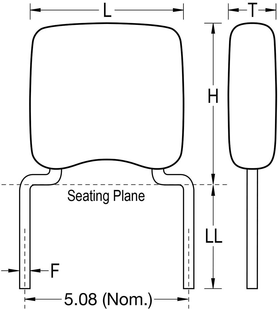Kemet C317C222K1R5TA+ Keramik-Kondensator radial bedrahtet 2.2 nF 100V 10% (L x B x H) 3.81 x 2.54 x 5.08mm