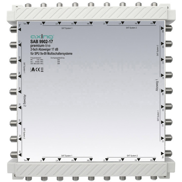 Axing SAB 9902-17 SAT-Abzweiger 2-fach 5 - 2200MHz
