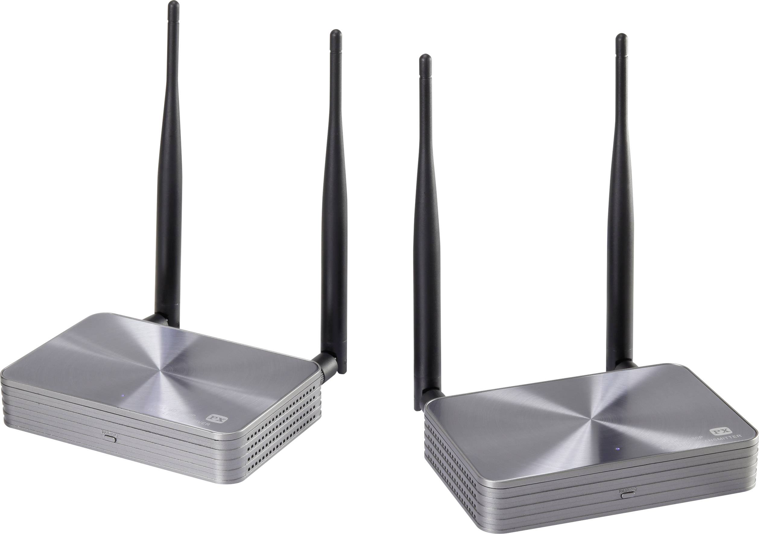 SpeaKa Professional SP-HDFS-03 HDMI-Funkübertragung (Set) 100 m 5 GHz 1920 x 1080 Pixel durchgeschleifter HDMI-Ausgang