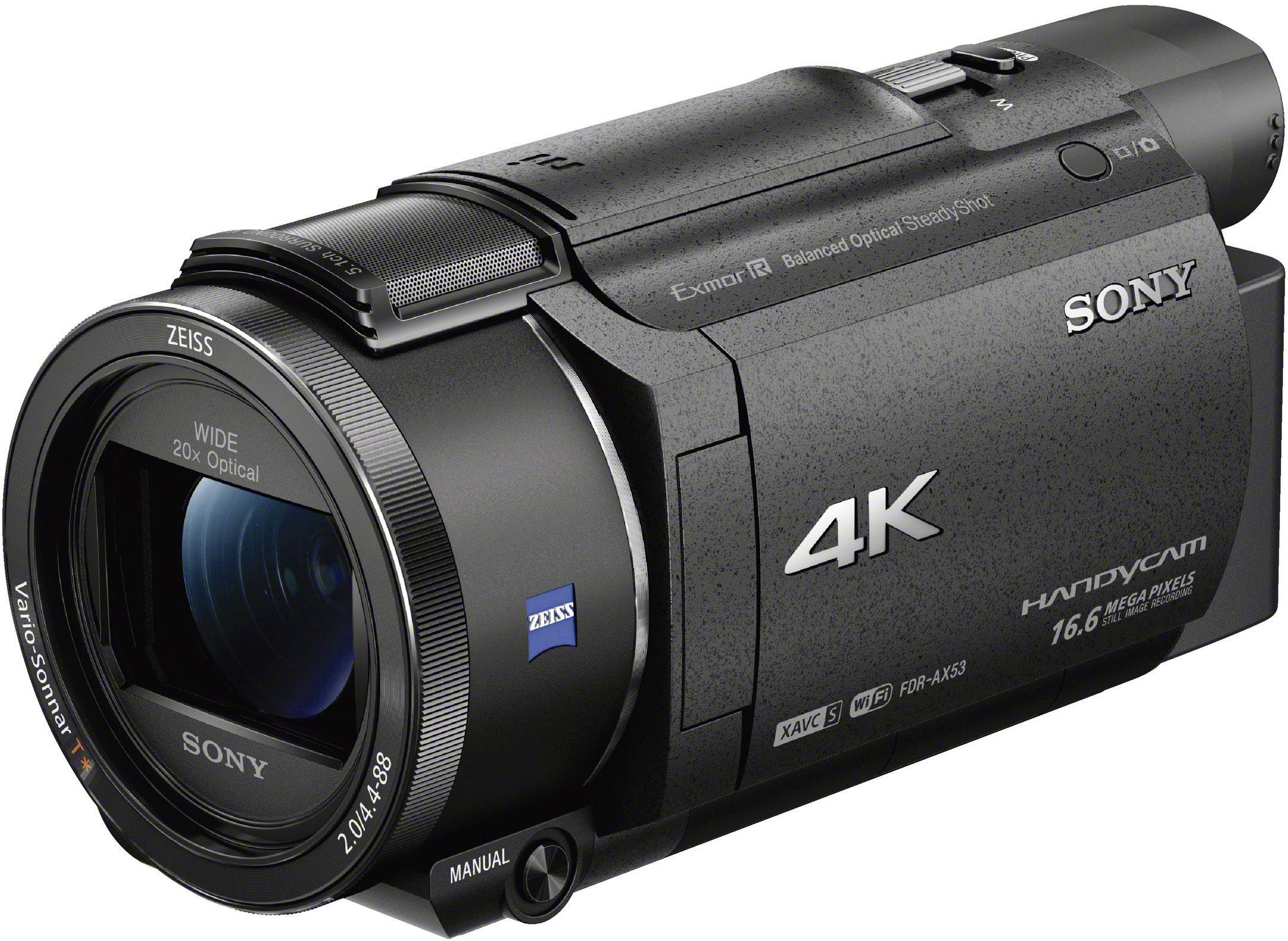 Sony FDR-AX53 Camcorder 7.6 cm 3 Zoll 8.57 Megapixel Opt. Zoom: 20 x Schwarz