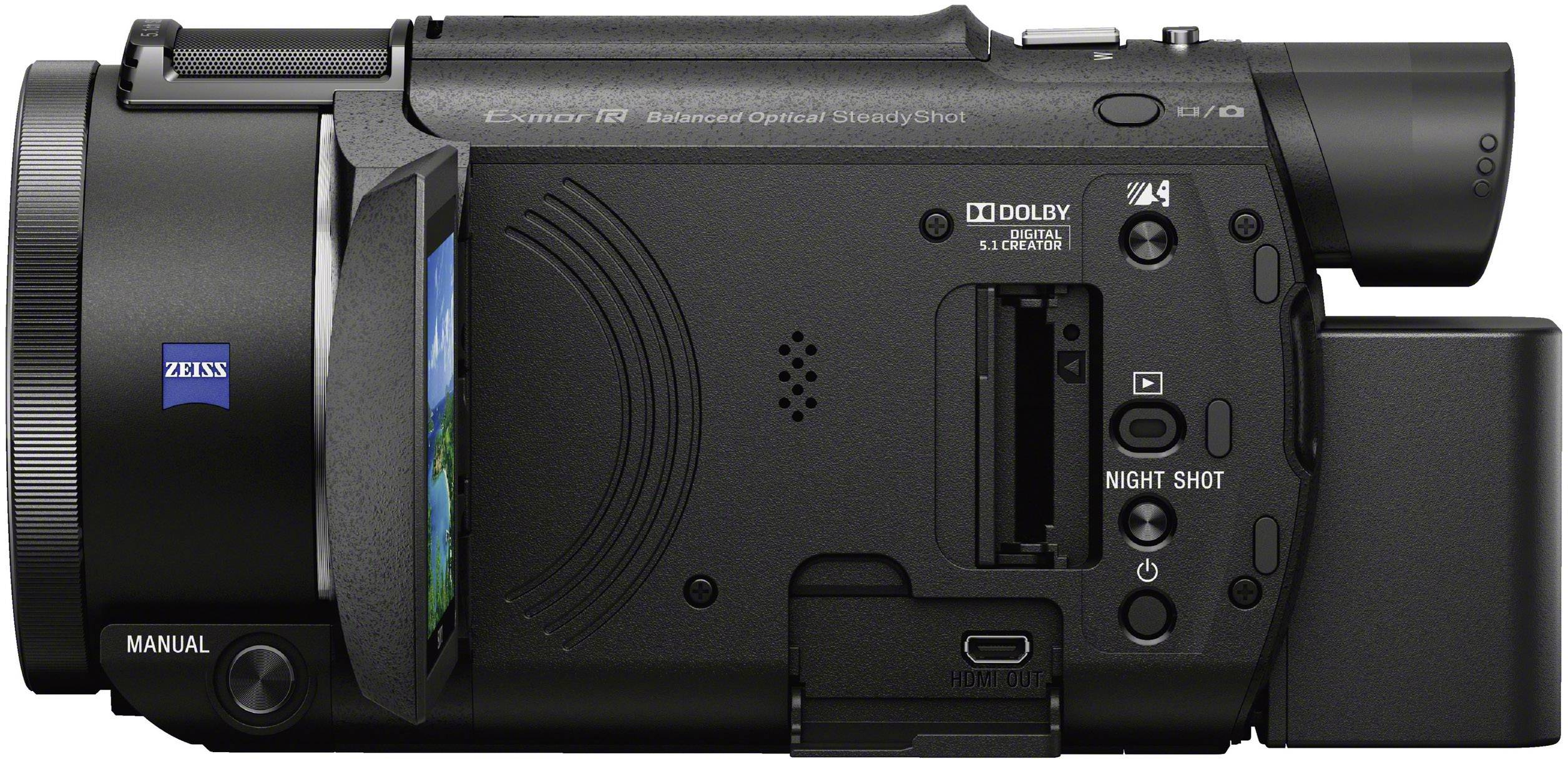 Sony FDR-AX53 Camcorder 7.6 cm 3 Zoll 8.57 Megapixel Opt. Zoom: 20 x Schwarz