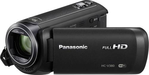 Panasonic HC V380EG K Camcorder 7.6cm 3 Zoll 2.2 Megapixel Opt. Zoom 50 x Schwarz  - Onlineshop Voelkner