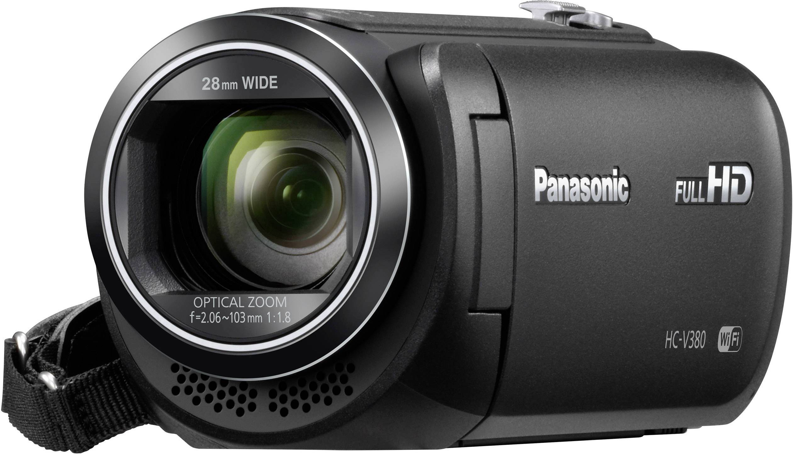 Panasonic HC-V380EG-K Camcorder 7.6 cm 3 Zoll 2.2 Megapixel Opt. Zoom: 50 x Schwarz