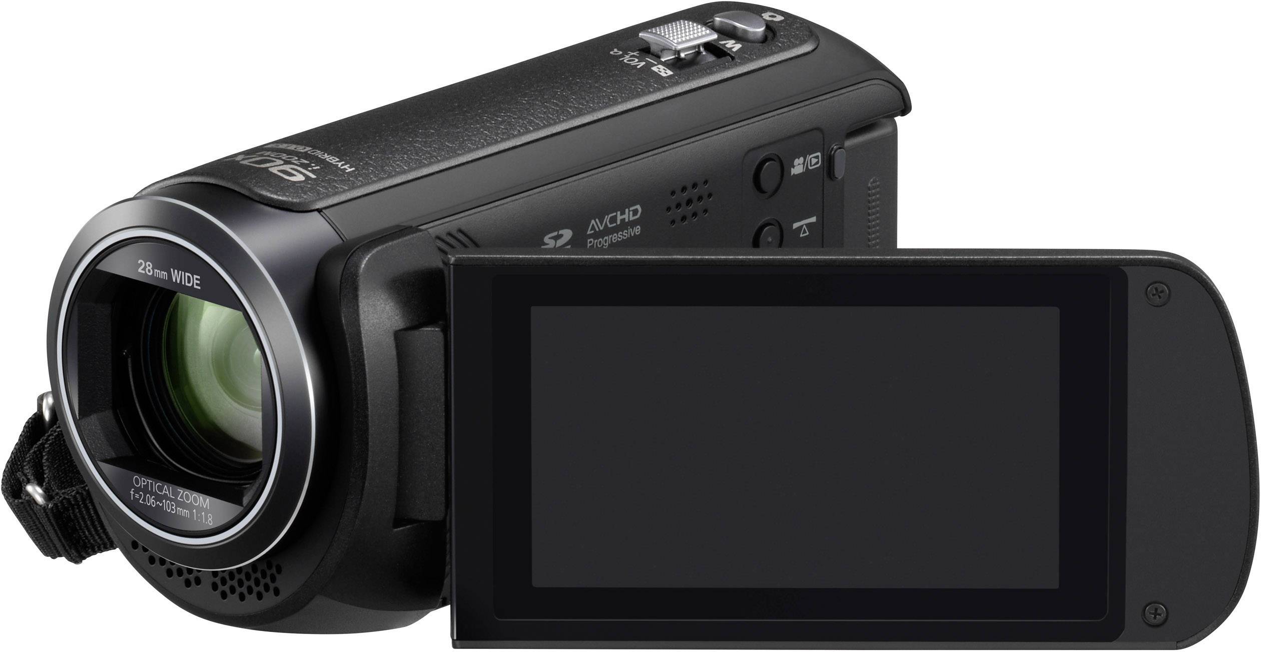 Panasonic HC-V380EG-K Camcorder 7.6 cm 3 Zoll 2.2 Megapixel Opt. Zoom: 50 x Schwarz