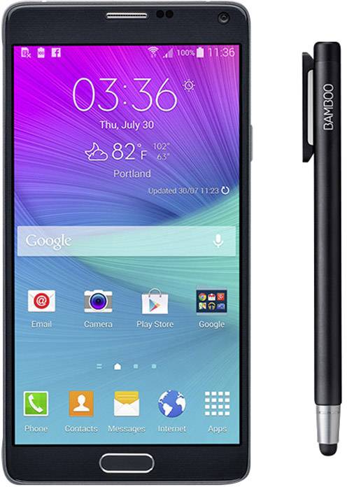 Wacom Bamboo Stylus Alpha 2 Touchpen mit druckempfindlicher Schreibspitze Schwarz