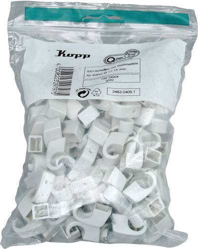 Kopp 348304091 Cable Clips Dia10-14mm Grey 100pieces ISO Clamps wi...