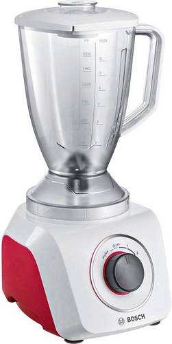 Bosch Haushalt MMB21P0R Standmixer 500W Weiß, Rot