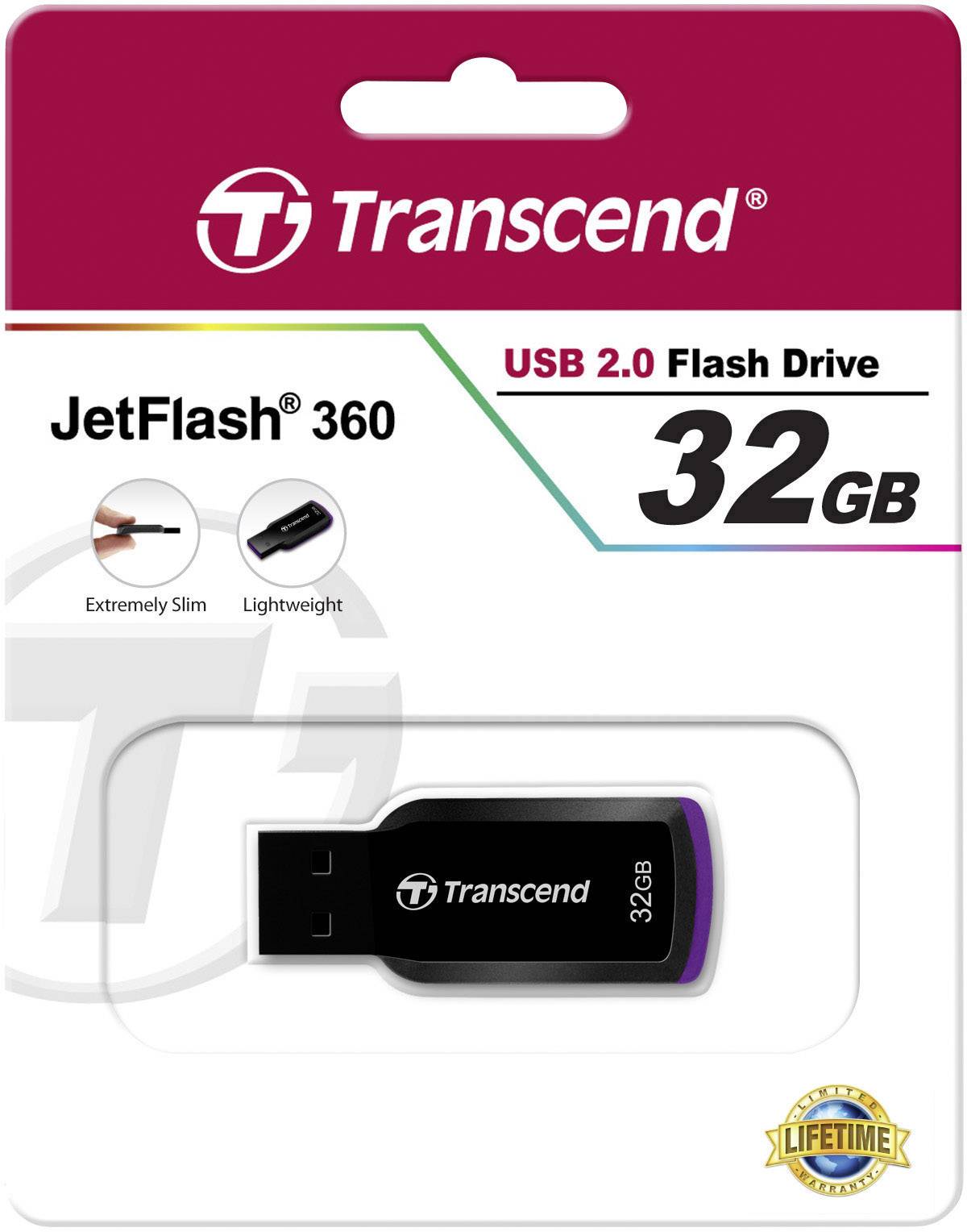 Transcend JetFlash® 360 USB-Stick 32GB TS32GJF360 USB 2.0