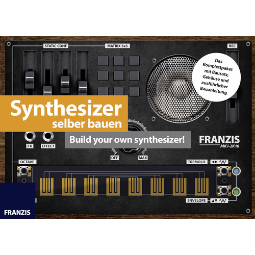 Franzis Verlag 65341 Synthesizer selber bauen Sound & Light Synthesizer Bausatz ab 14 Jahre