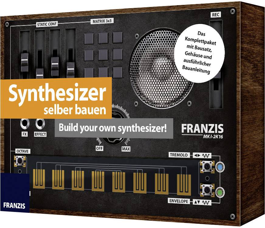 Franzis Verlag 65341 Synthesizer selber bauen Sound & Light Synthesizer Bausatz ab 14 Jahre