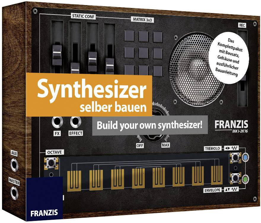 Franzis Verlag 65341 Synthesizer selber bauen Sound & Light Synthesizer Bausatz ab 14 Jahre