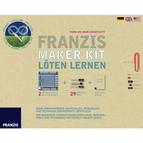 Franzis Verlag Lernpaket Maker Kit Löten Lernen 65318 ab 14 Jahre