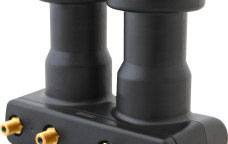 MegaSat Diavolo Quad-LNB Monoblock Teilnehmer-Anzahl: 4 Feedaufnahme: 40mm vergoldete Anschlüsse, Wetterschutz Schwarz, Rot