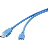 Renkforce USB-Kabel USB 3.2 Gen1 (USB 3.0 / USB 3.1 Gen1) USB-A Stecker, USB-Micro-B 3.0 Stecker 0.30m Blau vergoldete Renkforce USB-Kabel USB 3.2 Gen1 (USB 3.0 / USB 3.1 Gen1) USB-A Stecker, USB-Micro-B 3.0 Stecker 0.30m Blau vergoldete