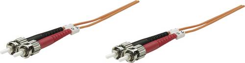 Intellinet Glasfaser LWL Anschlusskabel [1x ST-Stecker - 1x ST-Stecker] 50/125 µ Multimode OM2 5.00